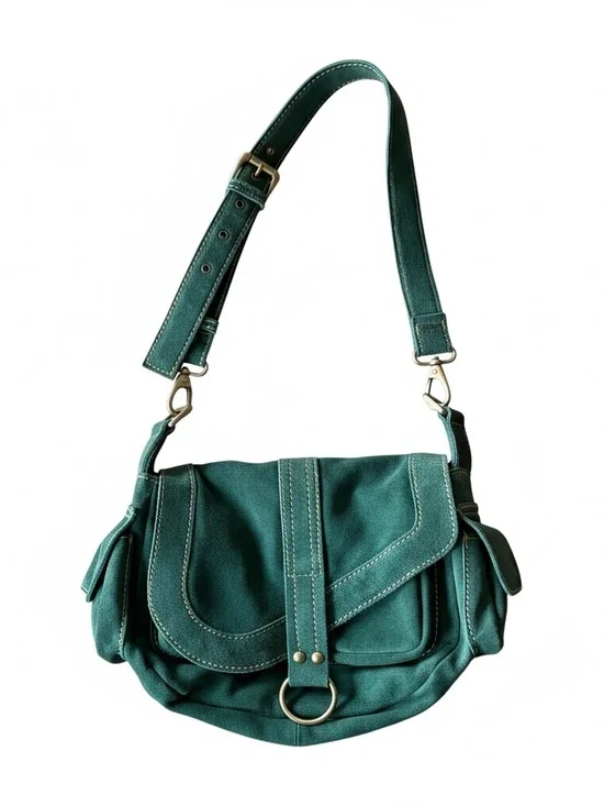Free People Wylie Saddle Bag, NWOT, Green - Picture 7 of 7